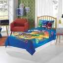 Ver imagem 1 de Jogo de Cama Infantil Lepper 3 Peças Estampado PJ Masks