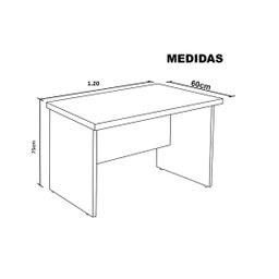 Mesa para Escritório Ln25 1,20 X 0,60 - 3