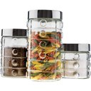 Ver imagem 1 de Conjunto Potes de Vidro 3 Peças (Bolinhas) - Euro Home