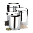Ver imagem 2 de Conjunto Porta Mantimentos Inox 3 Peças Suprema Brinox 2100/102