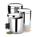 Ver imagem 1 de Conjunto Porta Mantimentos Inox 3 Peças Suprema Brinox 2100/102