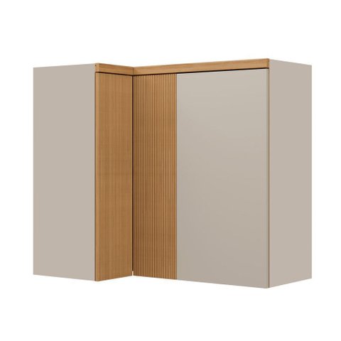 Armário Canto 3 Portas Allure Linea Brasil Mdf