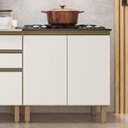 Ver imagem 3 de Balcão para Cooktop com Tampo 80cm Maly N03 Carvalho/off White - Mpozenato