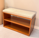 Ver imagem 1 de Banco Organizador Duo Space 100% MDF com Assento Estofado - Robusto e Sofisticado