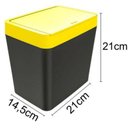 Ver imagem 3 de Lixeira Para Pia 5 Litros - Preto/Amarelo