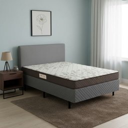 Conjunto Box Casal Ecoflex Ecoline D23 138 X 188 Cm Conforto e Qualidade - 1