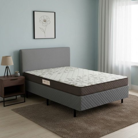 Conjunto Box Casal Ecoflex Ecoline D23 138 X 188 Cm Conforto e Qualidade