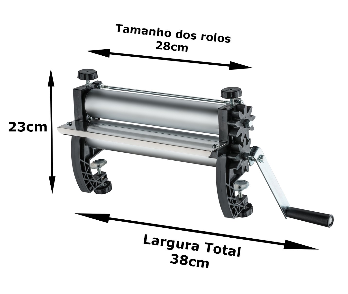 Cilindro manual mirella 28 cm com engrenagens em aluminio - Malta - 4