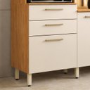 Ver imagem 5 de Cozinha Compacta 6 Portas 2 Gavetas Select Cinamomo / Off White Demobile
