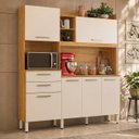 Ver imagem 6 de Cozinha Compacta 6 Portas 2 Gavetas Select Cinamomo / Off White Demobile
