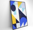 Ver imagem 4 de Quadro Geométrico Colorido 16 - 40x60 Cm - Tecido Canvas