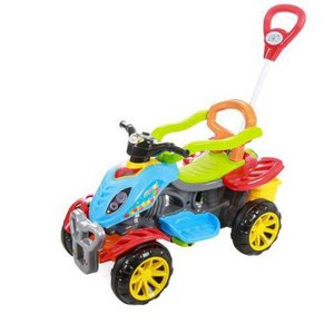 Carrinho De Passeio Ou Pedal Quadriciclo Colorido - Mara