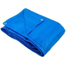 Lona Impermeável 6x5 M Plástica Azul Para Telhados Camping Barracas Forro Piscina - 2