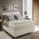 Ver imagem 1 de Cama Box Casal Molas Maxspring 138x188cm Koln Bege