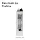 Ver imagem 3 de Balcão Porta-temperos 20cm 1 Porta (com Tampo) Branco Veludo Lux Madesa