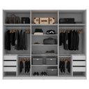 Ver imagem 3 de Guarda Roupa Veneto Mdf 3 Portas com Espelho 274,5x230cm Branco 1000
