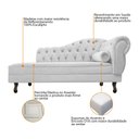 Ver imagem 6 de Kit Diva Recamier Juliana 160cm Lado Esquerdo e 01 Poltrona Classic Suede Branco - Amarena Móveis
