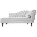 Ver imagem 7 de Kit Diva Recamier Juliana 160cm Lado Esquerdo e 01 Poltrona Classic Suede Branco - Amarena Móveis