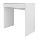 Ver imagem 1 de Mesa para Computador Escrivaninha 1 Gaveta Alexia Branco - Ajl Móveis