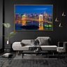 Quadro Decorativo Horizontal Rainbow Bridge Tokyo Com Moldura Sem vidro 40x60 - 2