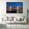 Quadro Decorativo Horizontal Rainbow Bridge Tokyo Com Moldura Sem vidro 40x60 - 3