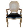 Cadeira Medalhão com Braço - Imbuia e Palha - Tommy Design - 1