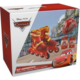 Kit Esportivo Carros Disney - Patins 33 Ao 36 - 7