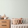 Papel de Parede Infantil Xadrez Vichy Verde Musgo - 1