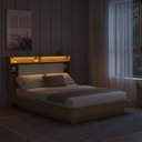 Ver imagem 5 de Cama de Casal e Queen Suspensa com Iluminação LED e Organizador na Cabeceira Cancún