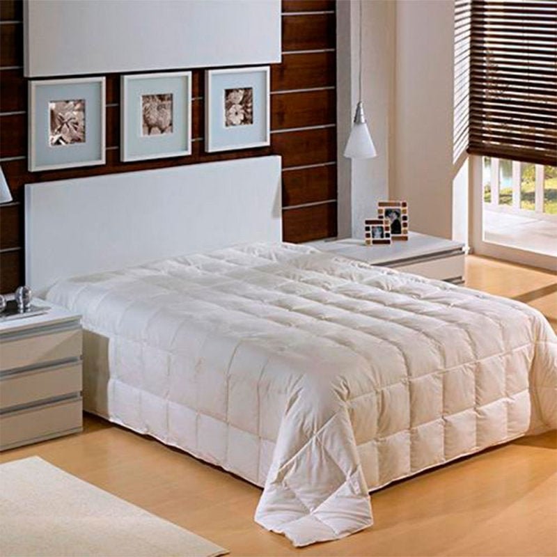 Edredom Queen 240x260cm de Fibra Siliconizada Percal 233 Fios Plumasul