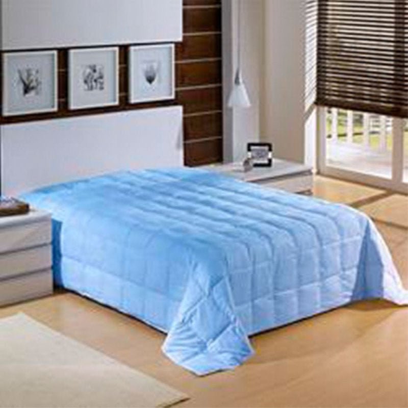 Edredom Queen 240x260cm de Fibra Siliconizada Percal 233 Fios Plumasul