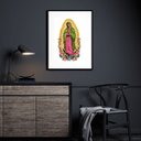 Ver imagem 2 de Quadro Decorativo Nossa Senhora de Guadalupe - 60x48cm:madeira Branca