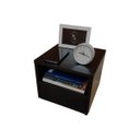 Ver imagem 4 de Mesa de Cabeceira Criado Preto 30cm Estilo Suspensa com Gaveta Inferior e Nicho para Quarto