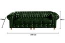 Ver imagem 3 de Sofá Chesterfield Luis Xv 4 Lugares Decoração Retrô Vintage - Couríssimo Verde 075