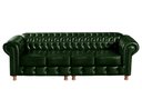 Ver imagem 1 de Sofá Chesterfield Luis Xv 4 Lugares Decoração Retrô Vintage - Couríssimo Verde 075