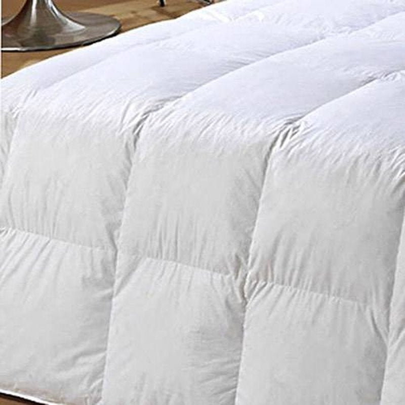 Edredom Queen de Fibra Siliconizada Branco Percal 233 Fios Plumasul