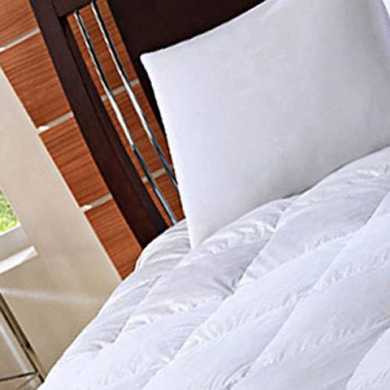 Edredom Queen de Fibra Siliconizada Branco Percal 233 Fios Plumasul