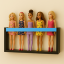 Ver imagem 1 de Estante Porta Bonecas Nicho Parede Organizador Coleção Brinquedos Prateleira Quarto Infantil Mdf 55c