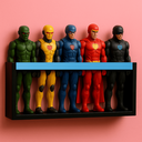 Ver imagem 2 de Estante Porta Bonecas Nicho Parede Organizador Coleção Brinquedos Prateleira Quarto Infantil Mdf 55c