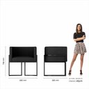 Ver imagem 5 de Poltrona Estofada Oregon Preto Fosco/suede Preto - M. Arapongas Preto Fosco/suede Preto