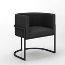 Ver imagem 2 de Poltrona Estofada Oregon Preto Fosco/suede Preto - M. Arapongas Preto Fosco/suede Preto