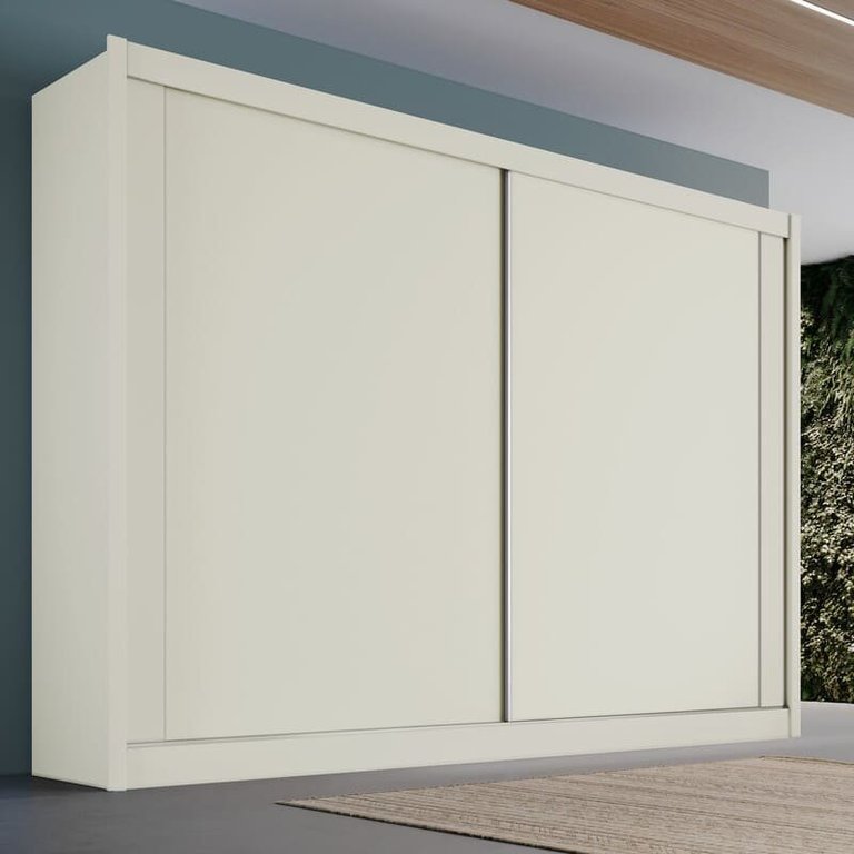 Guarda Roupa Casal 2 Portas 4 Gavetas - Creta-off White - Móveis Europa Guarda Roupa Casal 2 Portas 4 Gavetas - Creta-off White - Móveis Europa