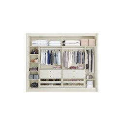 Guarda Roupa Casal 2 Portas 4 Gavetas - Creta-off White - Móveis Europa - 2