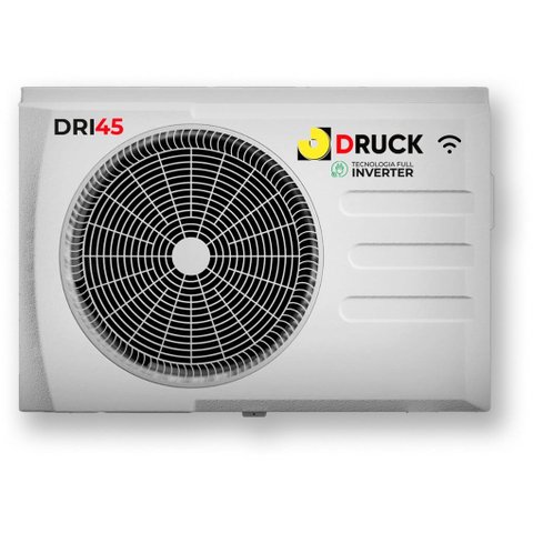 Bomba Trocador de Calor Full Inverter Druck Dri45 Mono 220v Branco Wi-fi 45000 Btus