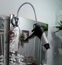 Ver imagem 3 de Suporte Secador de Cabelo Ventosa Salao Petshop Casa Banheiro Quarto Penteadeira Parede Espelho Prat