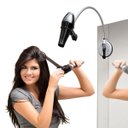 Ver imagem 2 de Suporte Secador de Cabelo Ventosa Salao Petshop Casa Banheiro Quarto Penteadeira Parede Espelho Prat