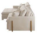 Ver imagem 4 de Sofá Cama Lisboa 220cm Braço 10cm Retrátil e Reclinável Meu Sofá Online