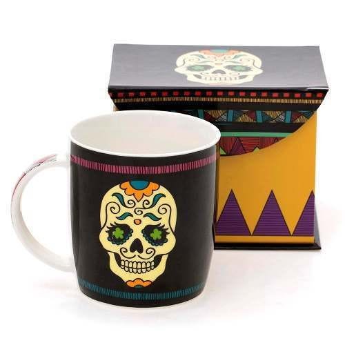 Caneca Caveira Mexicana Com Caixa Para Presente | MadeiraMadeira