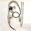 Ver imagem 6 de Torneira de Cozinha Escovada Inox Gourmet Quente Fria Mesa Arejador Extensivo Monocomando Misturador