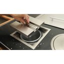 Ver imagem 3 de Lixeira Quadrada de Embutir com Puxador Linear Inox 5l